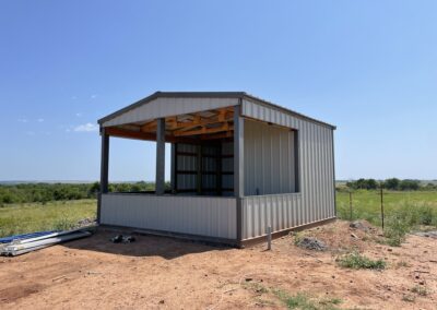 Shooting House at Big Fork Ranch - Components from Barnes Building Supply Ponca City, OK