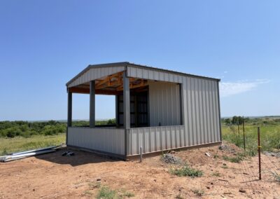 Shooting House at Big Fork Ranch - Components from Barnes Building Supply Ponca City, OK