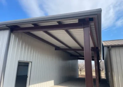 Customer Pictures Showing the agricultural buildings that they made with materials they bought from Barnes Building Supply.